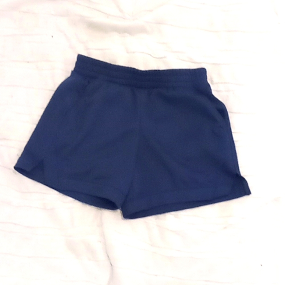 Kids navy blue athletic shorts